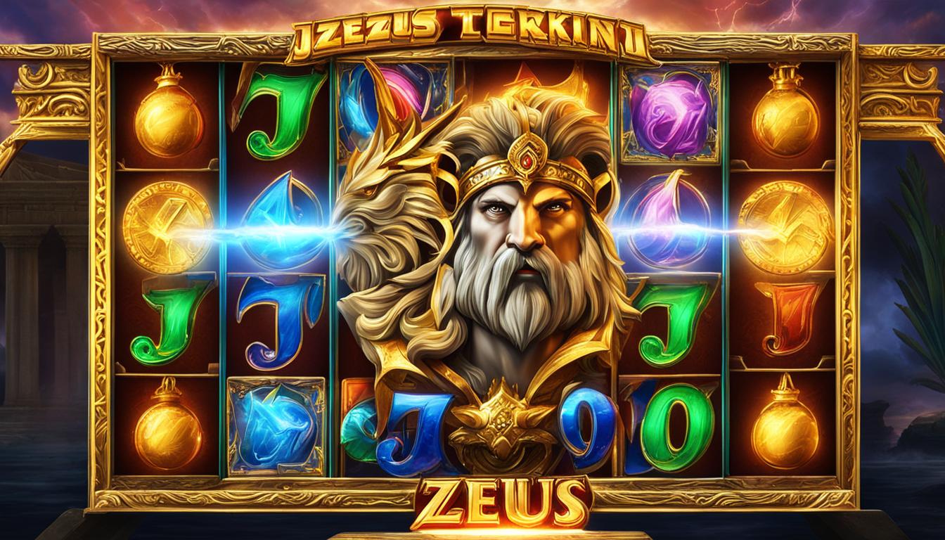 Zeus-themed slot machine